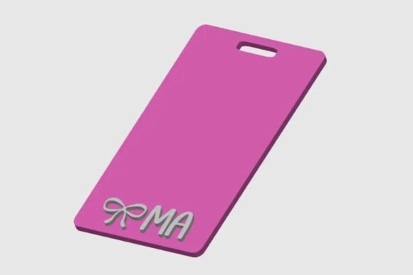3D Bow MA Badge Holder STL: Elevate Your Professional Identity with Personalized Style