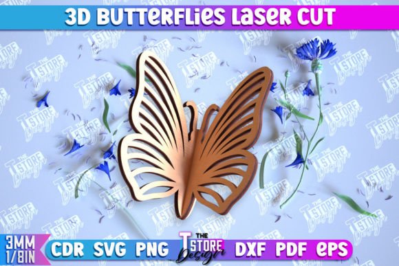 3D Butterflie Summer Design CNC File – A Versatile Digital Tool for Creative Projects