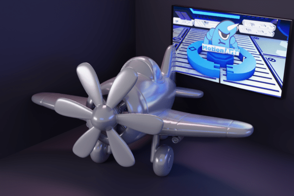 3D Cartoon Vintage Airplane: A Nostalgic and Fun Design for 3D Printing Enthusiasts