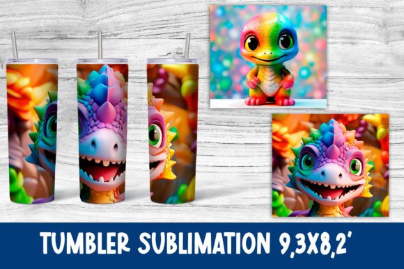 3D Dinosaur Tumbler Wrap Design: A Unique and Versatile Option for Custom Drinkware