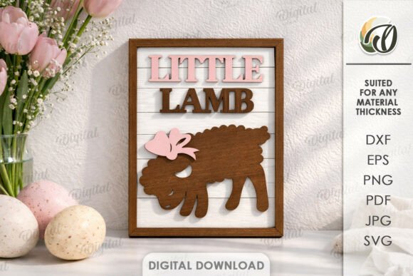 3D Easter Wall Decor Laser Cut: A Creative Design Asset for Spring