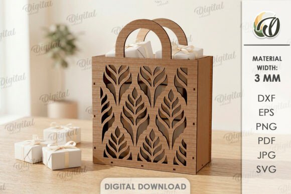 3D Gift Bag Laser Cut: Elevating Presentation with Precision Digital Design