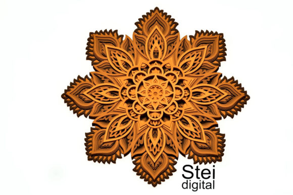 3D Layered Flower Mandala: A Creative and Versatile Design for Modern Crafters