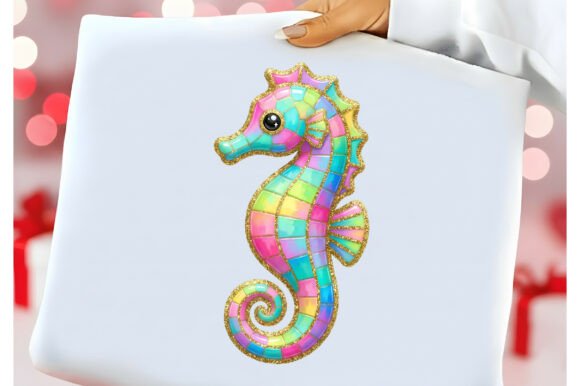 3D Preppy Summer Seahorse PNG: A Versatile Asset for Creative Projects