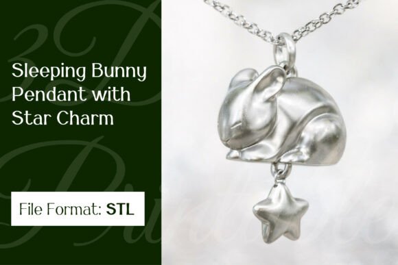 3D Printable Bunny with Star Charm: A Whimsical Addition to Your Creative Projects