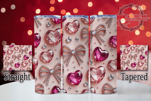 3D Rhinestone Cherry Bow Tumbler: A Stylish and Practical Design for Drinkware Projects