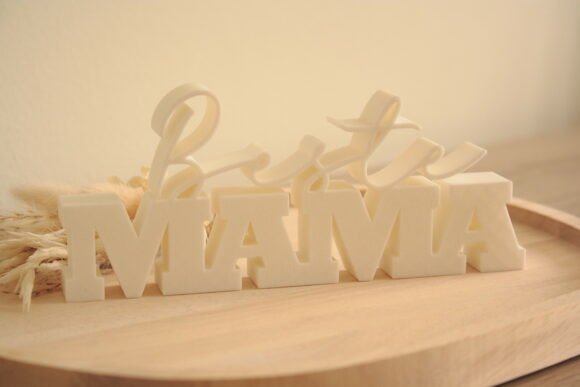 Beste Mama Schriftzug 3D Druck Muttertag