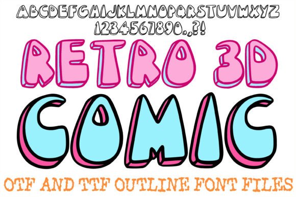 Bring Nostalgia to Life with the Retro 3D Comic Font