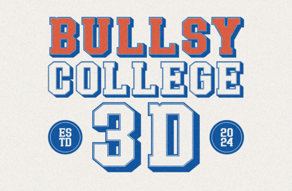 Bullsy College 3D: A Bold Font for Creative Projects