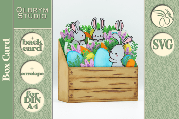 Cute Bunnies 3D Greeting Card SVG: A Springtime Delight for Every Occasion