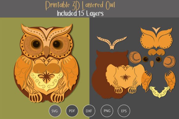 Evaluating the 3D Layered Owl SVG for Crafting Projects