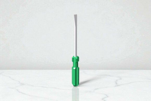 Flat Screw Driver - 3d Papercraft: A Strategic Tool for Creative and Educational Purposes