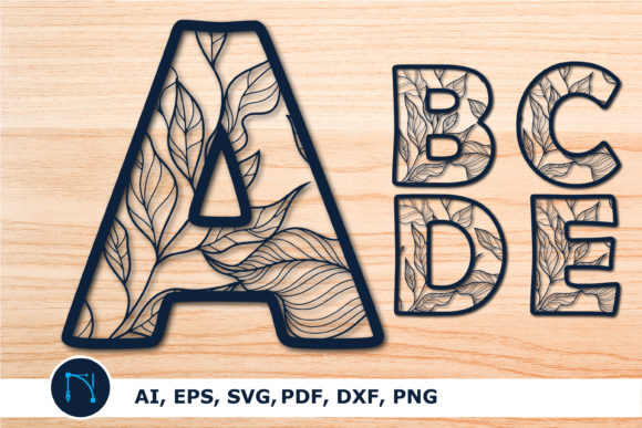 Layer Floral Alphabet 3D Cut SVG Bundle: A Creative Tool for Designers and Craft Enthusiasts