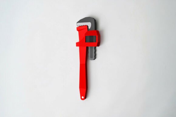 Pipe Wrench - 3D Papercraft