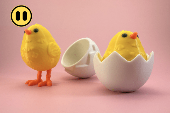 Revolutionizing Easter Celebrations with the Chicks Smooth Egg Set – Easter Hatching STL Easy 3D Print