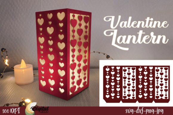 Valentine Lantern Paper Cut. 3D Lantern – A Creative Way to Add Romance and Artistry to Your Space