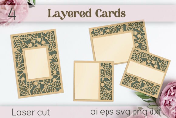 Wedding Invitation SVG: Create Stunning Floral 3D Cards